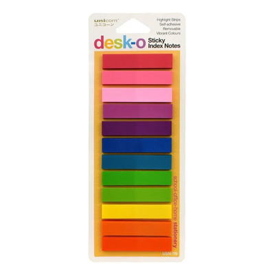 Notas Adhesivas Desk-o Sticky Notes Post It 600 Piezas 12 Colores | MercadoLibre