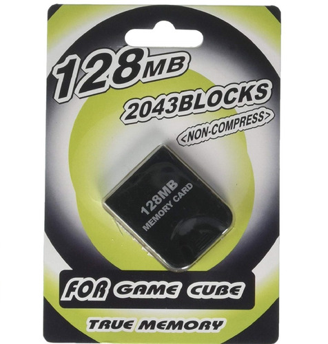 Tarjeta De Memoria Compatible Con Gamecube Wii 128mb Negra