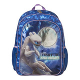 Mochila Como Entrenar A Tu Dragon Light Up The Night Relieve Primaria Urbania Color Azul