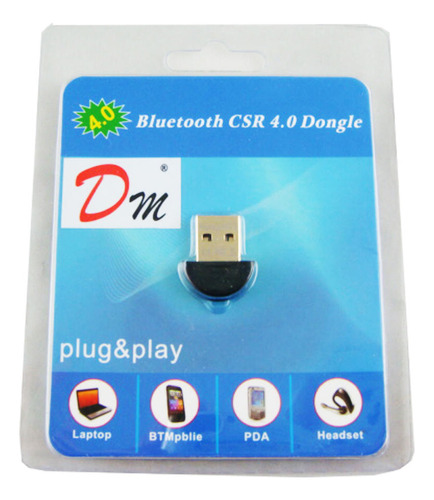 Mini Adaptador Usb  Bluetooth 4.0 Transmisor Receptor Pc
