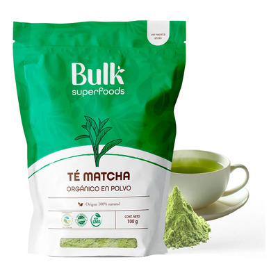 Té Matcha Orgánico en Polvo 100g Bulk Superfoods - Verde Japonés | Meses sin interés