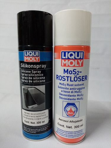 Kit Liqui Moly Silicon Spray Y Mos2  Rostloser Aflojatodo