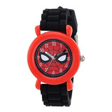 Marvel Boy Spiderman Cuarzo De Plastico Y Reloj Casual Color