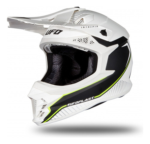 Casco Ufo Plast Motocross Intrepid White