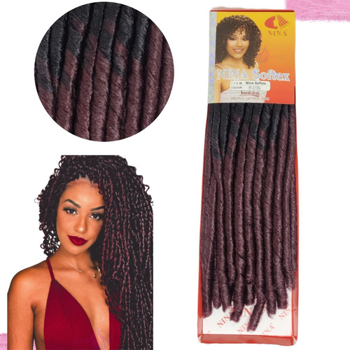 Cabelo Nina Softex Original Crochet Braids Fibras Sintéticas