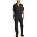 Dickies Men's Short Sleeve Coverall, Azul Marino (dark