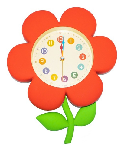  Reloj De Pared Con Diseño De Flor Accesorio De Decoración