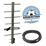 Kit Antena Tda Tv Digital + Cable 5 Metros