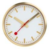 Mondaine,  Reloj De Pared, 25 Cm, Reloj De Oro Para Sala Y C