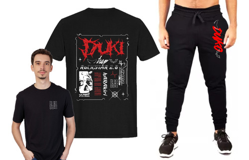 Conjunto Remera + Pantalón Jogging Duki Duko - Trap