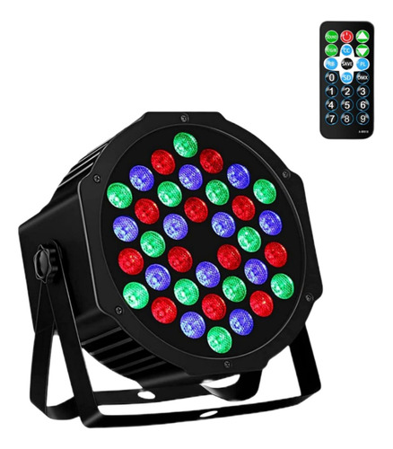 Cañón De Luces 36 Led Rgb Audiorrítmico Multicolor 