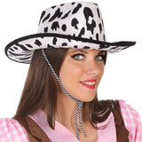 Sombrero Vaquero Cowboy Animal Print Vaca - Excelente !!!