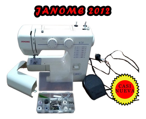 Máquina De Coser Janome 2012 Portable Blanca 220v