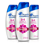 Pack X3 Shampoo Head & Shoulders Suave Y Manejable 375 Ml Cu