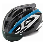 Casco De Bicicleta Adulto Gafas De Sol Con Ventosa Magnética Color Azul/negro Talla G
