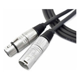 Cabo Para Microfone Santo Angelo Xlr M X Xlr F 7,62 Metros