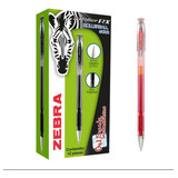 Bolígrafo Zebra 8002-le J-roller Le Gel Mediano Rojo /v