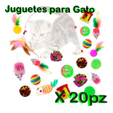 Kit 20 Juguetes Interactivos Para Gato Mascotas Surtido