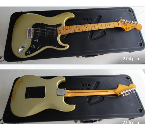 Guitarra De Colección Fender Silver Aniversary Stratocaster