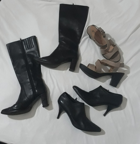 Lote De Botitas,botas Sandalias T 37 Paruol, Lady Stork Usad