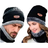 Pack 3 Gorro Invierno De Lana Con Interior Chiporro Cuello