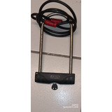 Candado Abus- U Lock Granito + Cable Acero Inoxi.-120cm