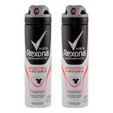 Kit Com 2 Desodorante Rexona Antibacterial+invisible 48h 90g