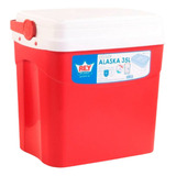 Cooler Nevera Caba Hielera 35 Litros Rojo