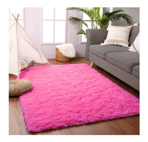 Tapete Sala Quarto Menina Infantil Peludo 200 X 140 Shaggy