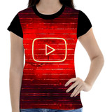 Camisa Camiseta Feminina Youtube Youtuber Canal Envio Hoj 15