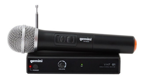 Micrófono Inalámbrico De Mano Gemini Vhf-01m Karaoke Dj