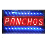 Cartel Led Panchos - Abierto . 40 Más O La Que Quieras