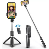 Bastão Pau Selfie Celular Controle Via Bluetooth Tripé
