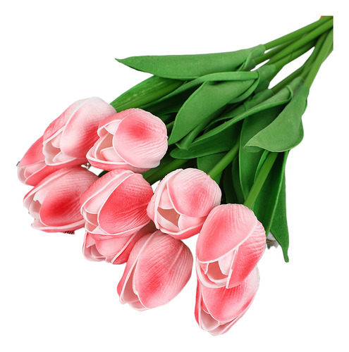 Tulipanes Falsos Real Touch Flores Artificiales 10 Piezas