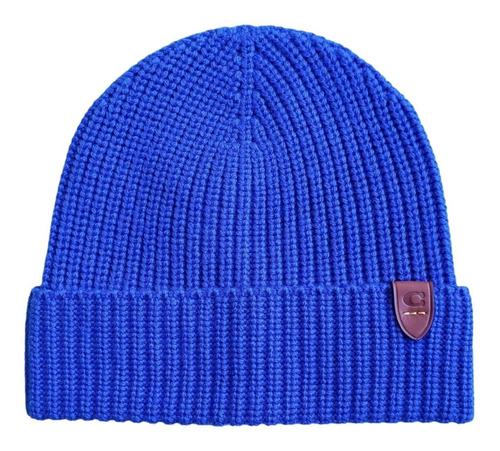 Gorro Tejido De Lana Coach Sport Blue 100% Original Y Nuevo