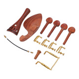 Accesorios Para Violín 4/4 Piezas De Madera, Cordal, Reposac