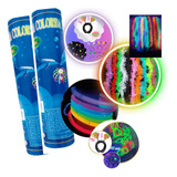 Kit Balada Festa 240 Itens Pulseira Neon Tiara Marabu  