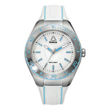 Reloj Reebok Emom Woman Steel 1.0 Rd-emo-l2-s1iw-wk Color De La Malla Blanco Color Del Bisel Plateado Color Del Fondo Blanco