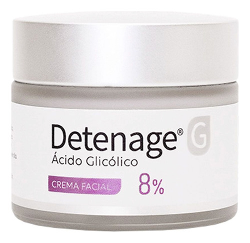 Detenage G Crema 8% Facial Ácido Glicólico Antiedad X 50ml