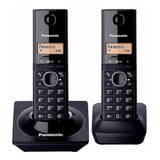 Teléfono Inalámbrico Duo Pansonic Kx-tg1712meb Negro 2 Pzs