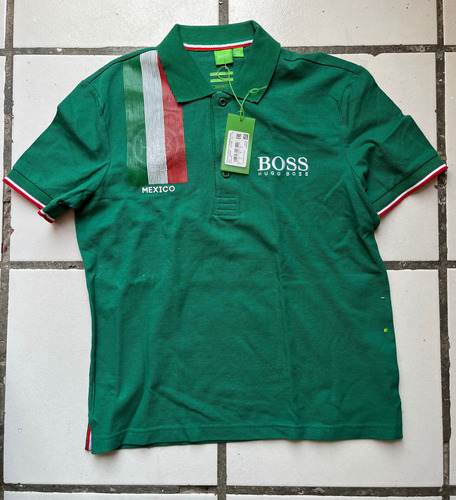 Playera Polo Hugo Boss Original Verde Adulto Hombre