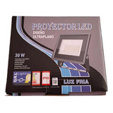 Foco Proyector De Area Led 30w Exterior Sec Luz Fria Drl