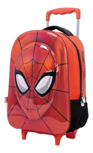 Mochila Spiderman Máscara Carrito Espalda 16 Pulgadas Marvel