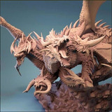 Archivo Digital Stl Dragon Tiamat Print 3d V007