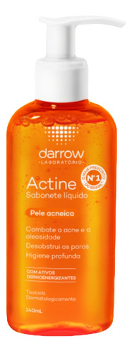 Gel Facil Pele Oleosa Líquido Darrow Actine Frasco 140ml 