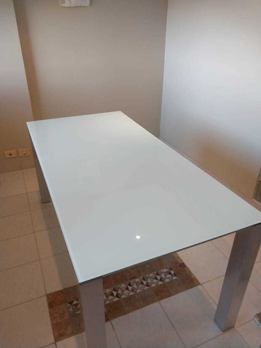 Mesa Vidrio Blanco Laminado De Seguridad 