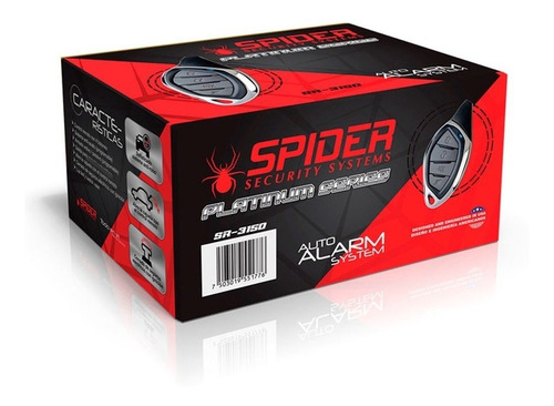 Alarma De Seguridad Universal Para Auto Spider  Sr-3150