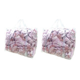 2x Bolsa Sacola Sacolão 100% Pvc Cristal Transparente Grande