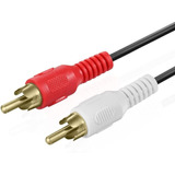 Cable De Audio 2 Rca Macho A Macho | Rojo/blanco, 7,6 M