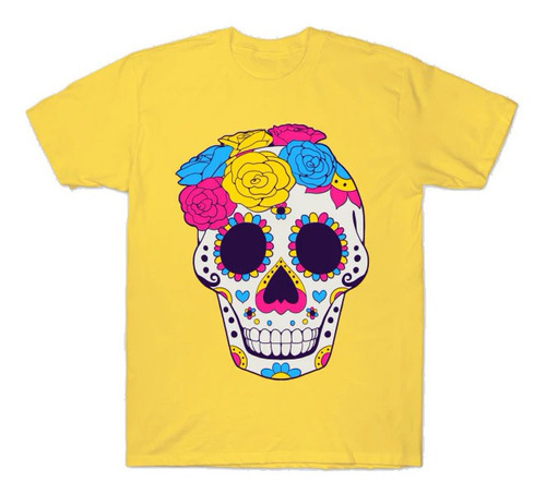 Nueva Playera Temporada Tradicion Dia De Muertos Calavera Ca